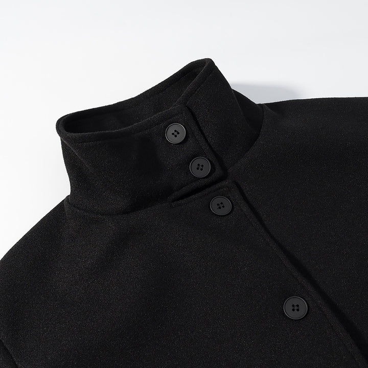 Short jacket for women with elegant high collar and button closure Lune London