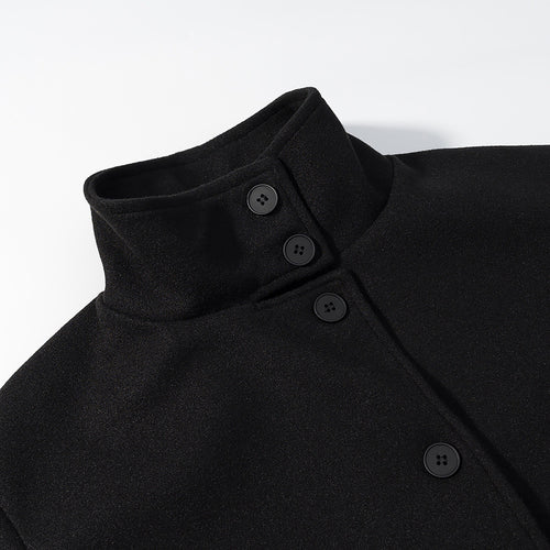 Short jacket for women with elegant high collar and button closure Lune London
