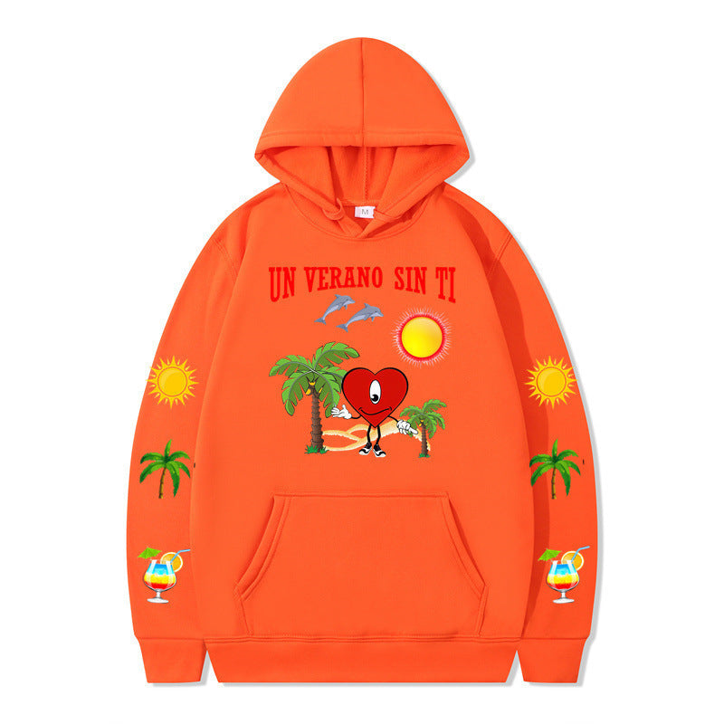 Women's hoodie with vibrant summer motif and comfortable fit Lune London