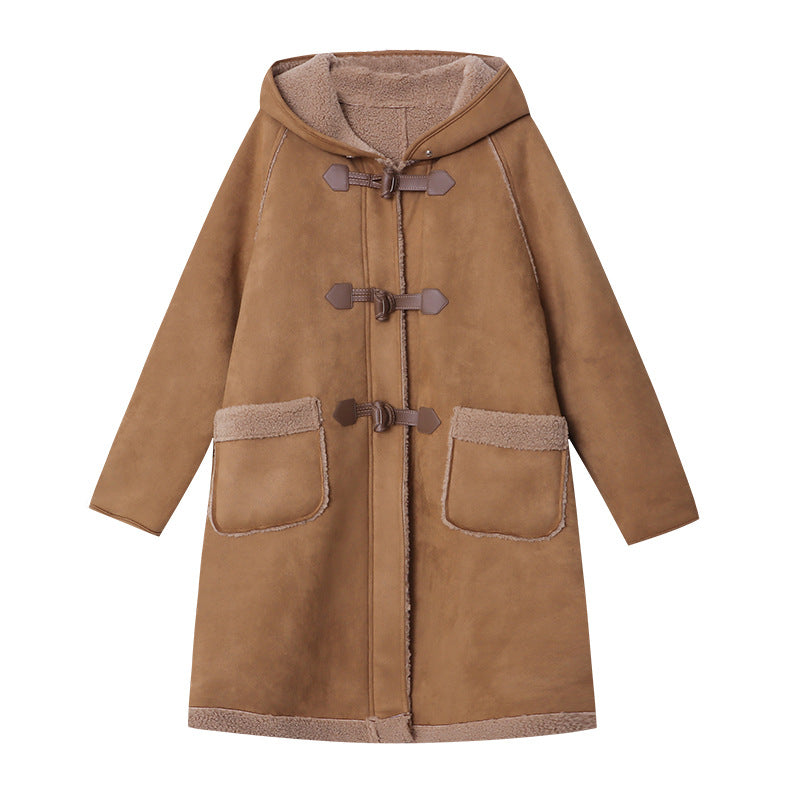 Women's fashionable parka jacket with practical snap button closure Chic & Stil