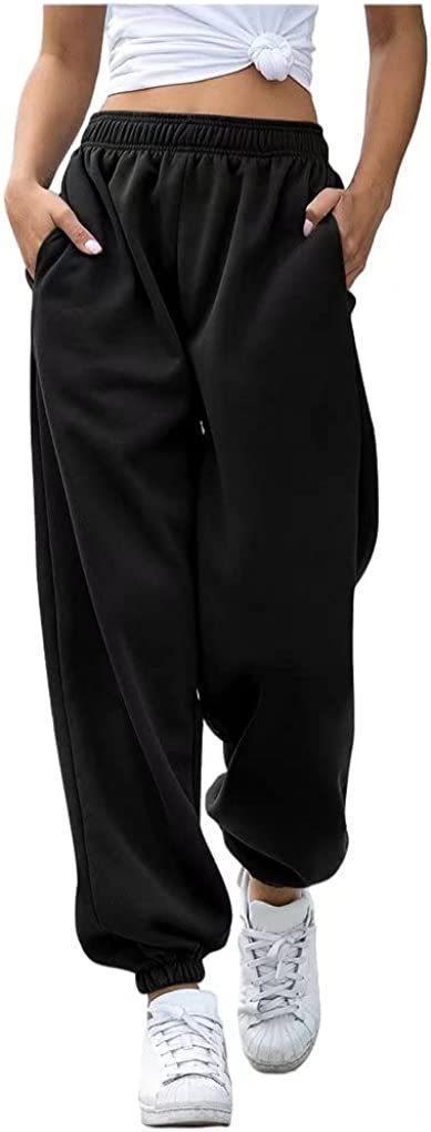 Casual pants for women with elastic waist and deep pockets Lune London