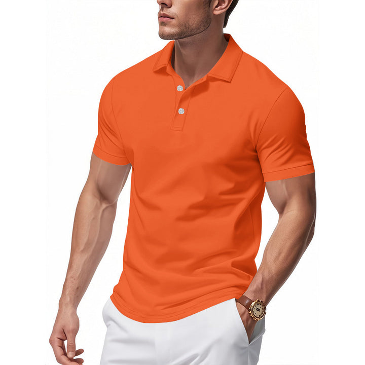 Men's high-quality short sleeve polo with moisture-wicking technology Lune London