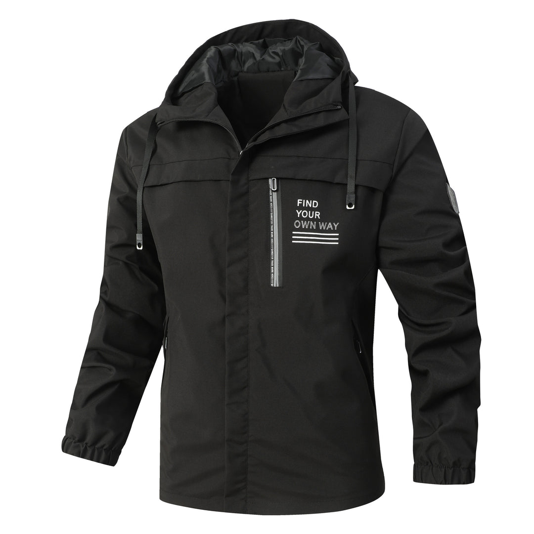 Lightweight men's jacket with adjustable hood Lune London