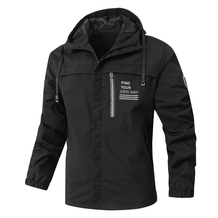 Lightweight men's jacket with adjustable hood Lune London