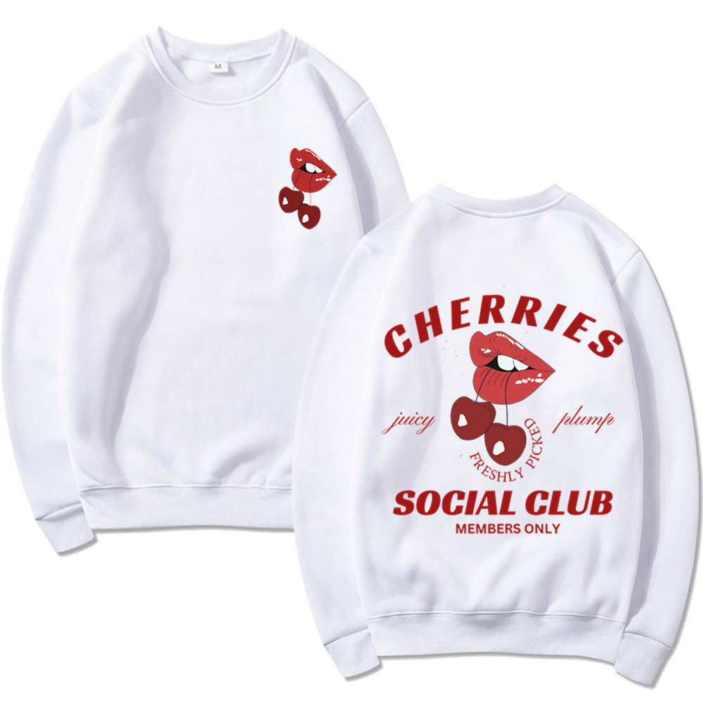 Sweat-shirt femme avec design créatif de fruits et de bouche Chic & Stil