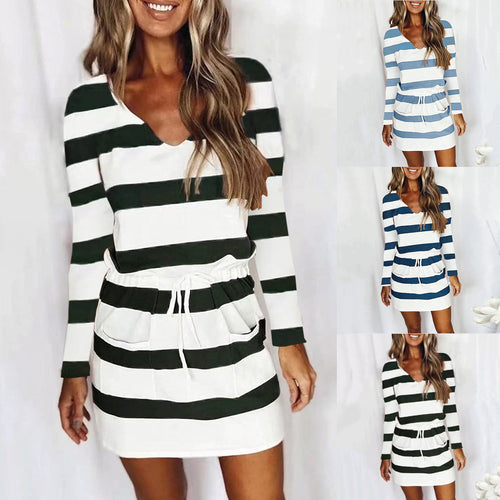 Color block shift dress for women with adjustable waist Lune London