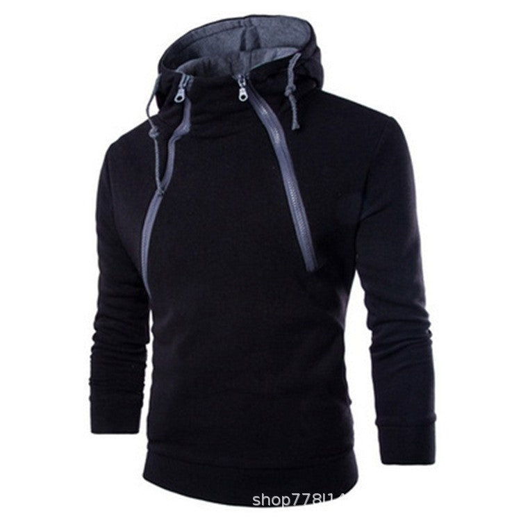Modern men's hoodie with practical zipper Lune London