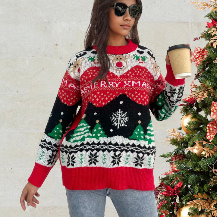 Festive Christmas sweater for women with colorful pattern and comfortable fit Lune London