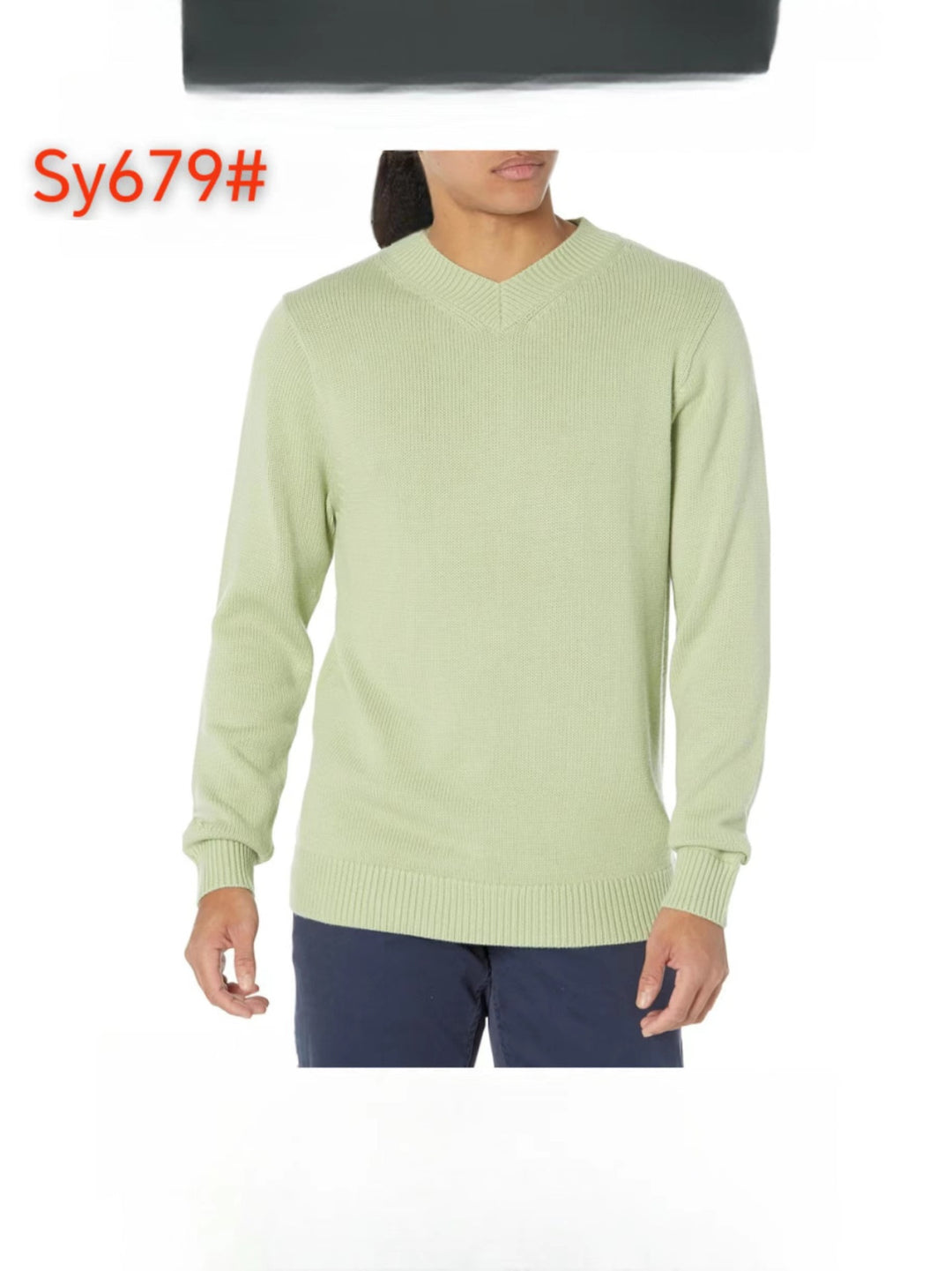 V-neck knit sweater for men Lune London