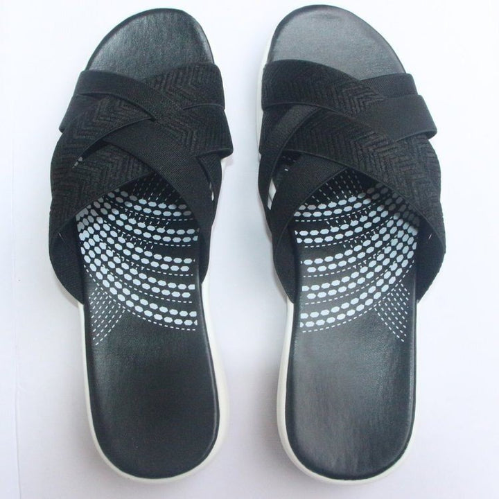 Comfortable ladies' sandals with ergonomic sole and adjustable straps Lune London