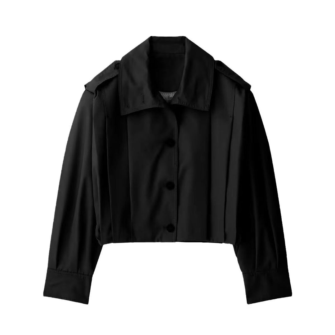 Fitted feminine blouse with continuous button details Lune London