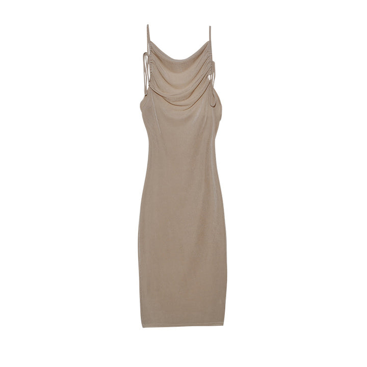 Ladies Elegant Summer Dress Draped Lune London