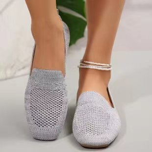 Ladies Breathable Mesh Slip-On Shoes Lune London