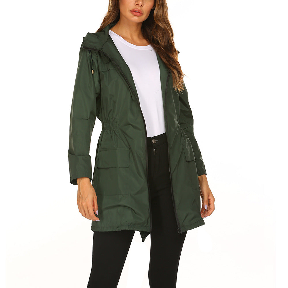 Practical leisure jacket for women with adjustable waist and large pockets Lune London