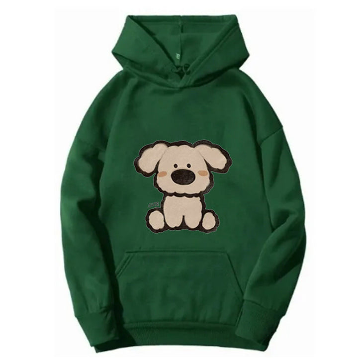 Women’s hooded sweatshirt with cute dog design Chic & Stil