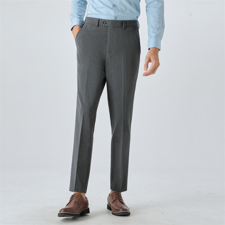 Elegant suit trousers for men with a slim fit and fine pattern Lune London