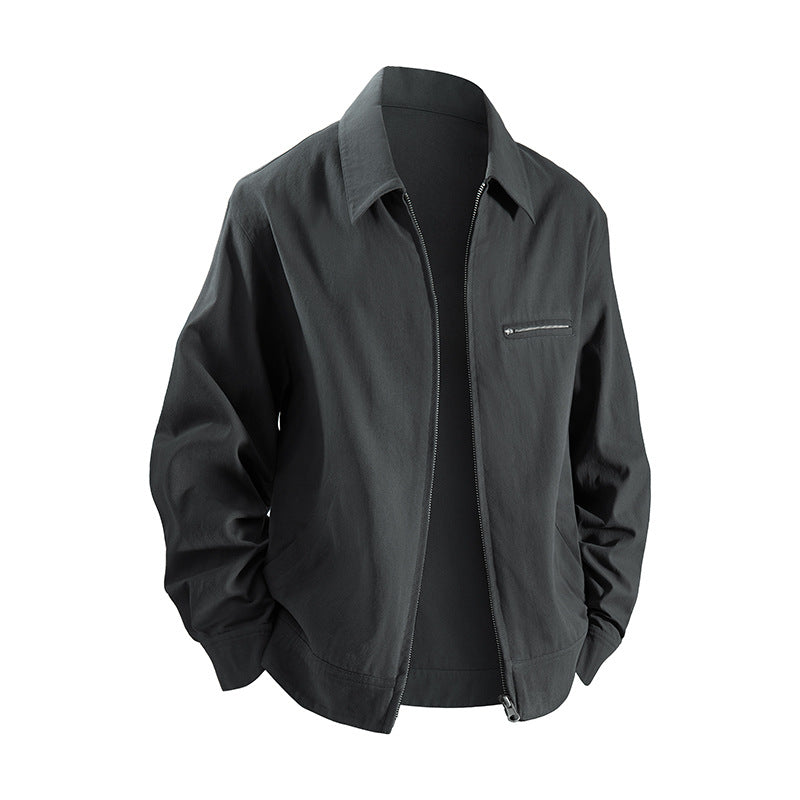 Casual transition jacket for men with practical pockets and modern fit Lune London