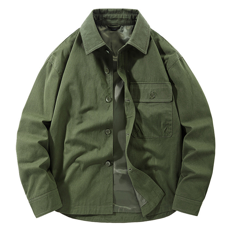 Casual utility jacket for men with practical pockets and classic collar Chic and Style