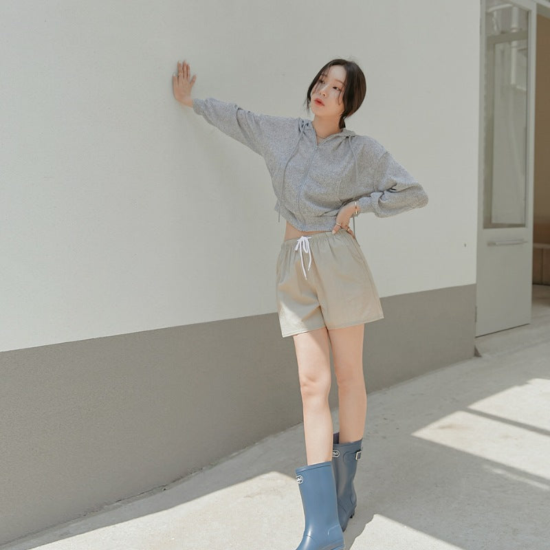 Women's sporty short jacket with full zip Chic & Stil