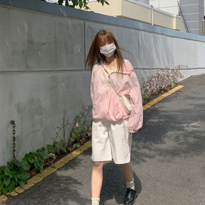 Women's sporty transitional jacket with adjustable drawstring Chic & Stil