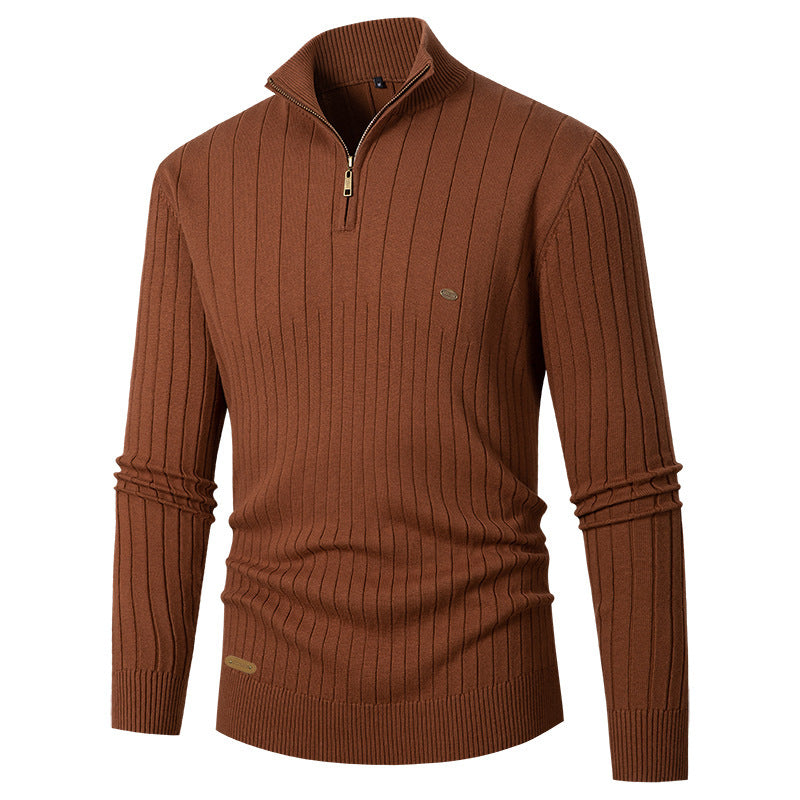 Men's sweater with high collar and fine knit Lune London