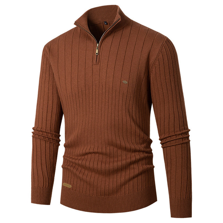 Men's sweater with high collar and fine knit Lune London