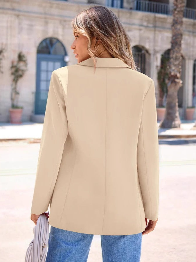 Trendy women's blazer jacket with textured design and long sleeves Lune London