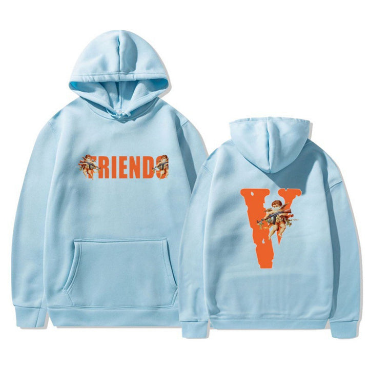 Women's hoodie with characteristic front and back print Lune London