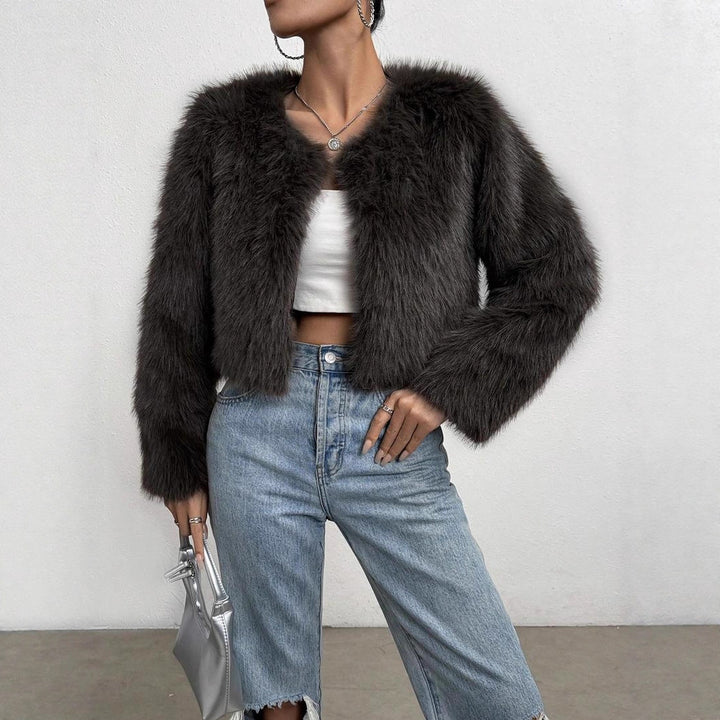 Ladies Short Plush Jacket Lune London