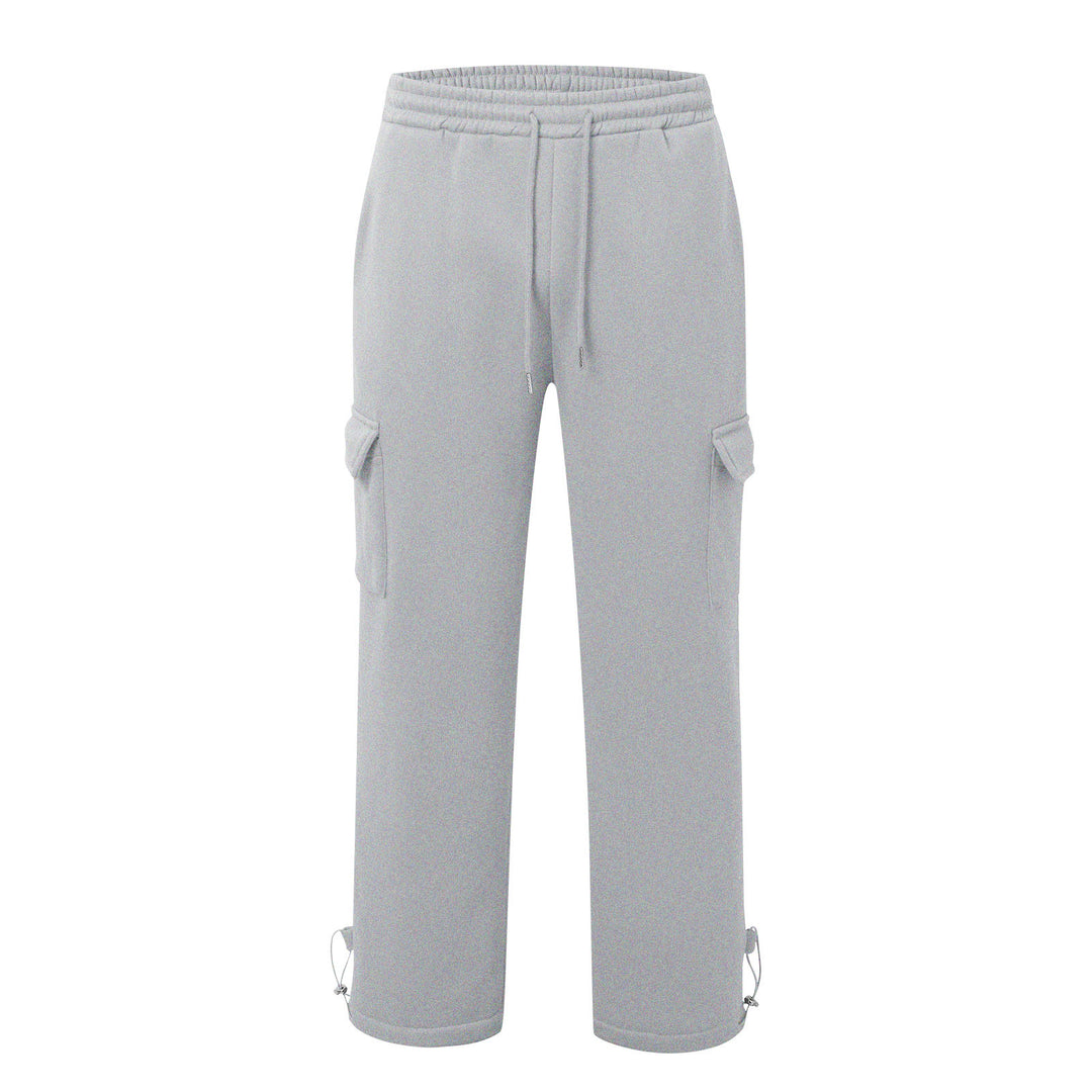 Lune London Men's Cargo Training Pants with Elastic Waistband and Side Pockets