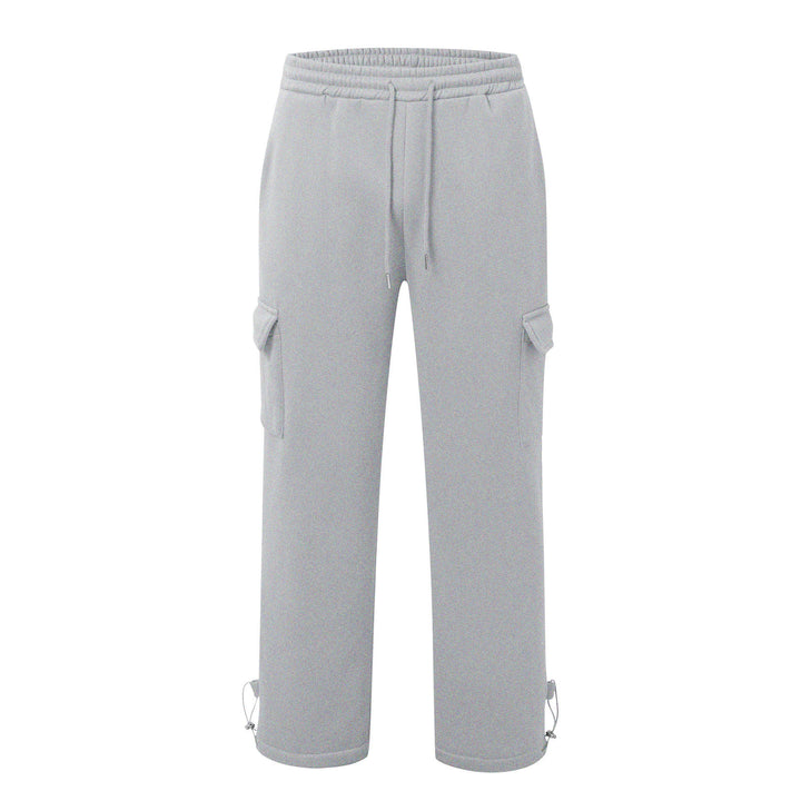 Lune London Men's Cargo Training Pants with Elastic Waistband and Side Pockets