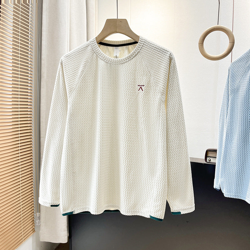 Chemise élégante à manches longues pour femmes avec un design texturé Chic & Stil
