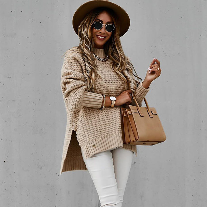 Pull en tricot pour femmes avec un motif texturé et une coupe ample Chic & Stil