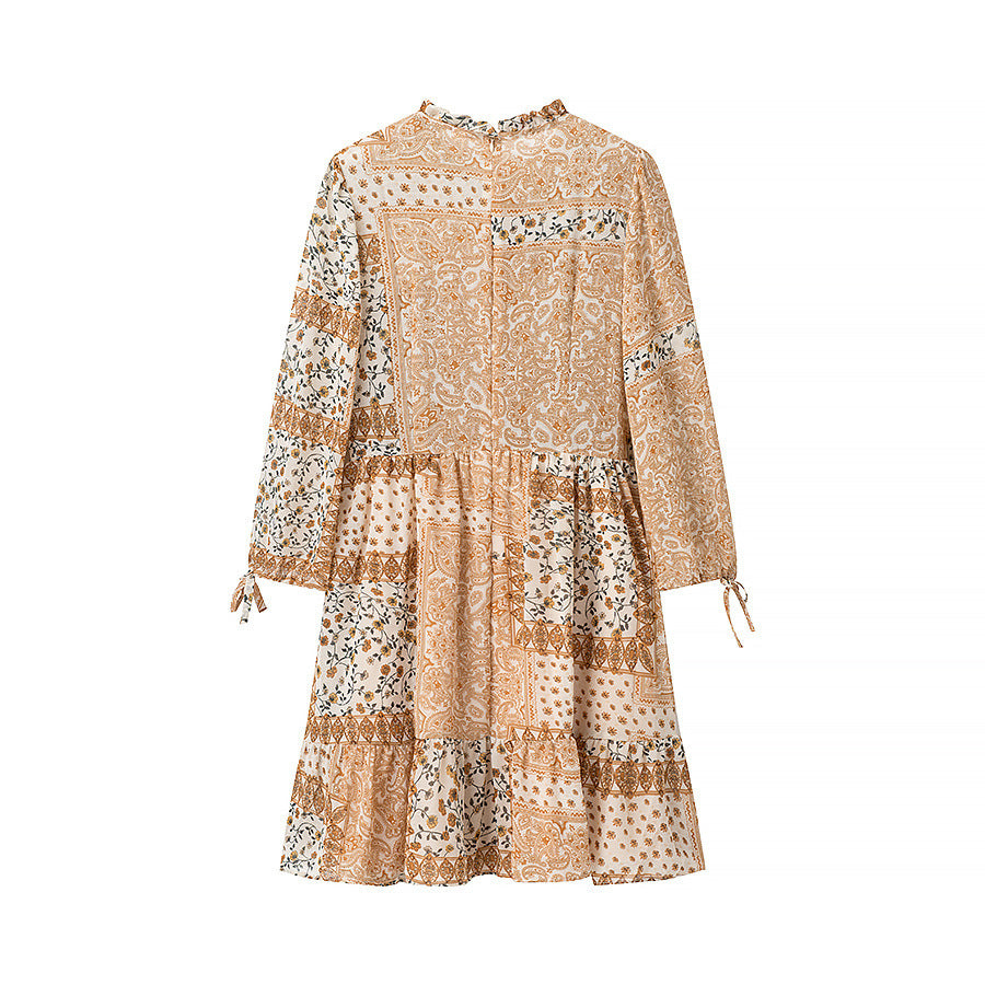 Robe patchwork pour femme avec jupe volumineuse Chic & Stil