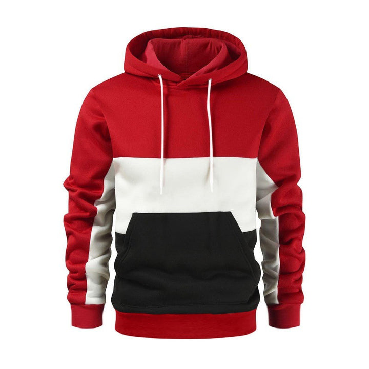 Men's sporty hoodie with contrasting color block design Lune London