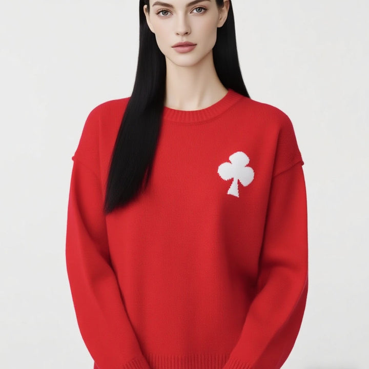 Pull tendance femme avec design appliqué Chic & Stil