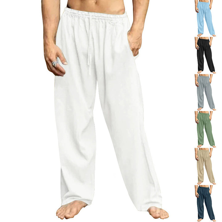 Men's Comfortable Relaxation Pants with Elastic Waist and Side Pockets Lune London