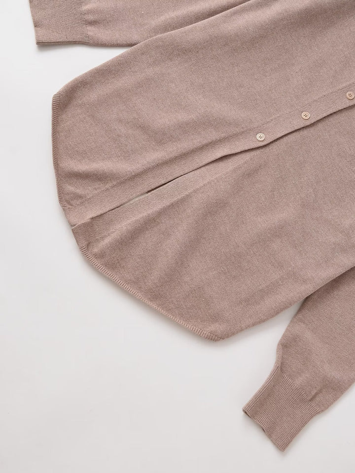 Women's soft knit button cardigan Lune London