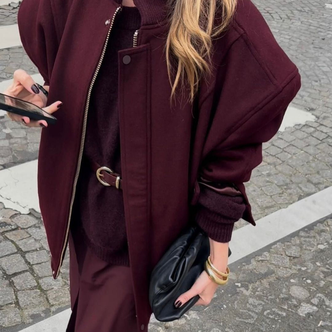 Ladies Oversized Quilted Jacket Lune London
