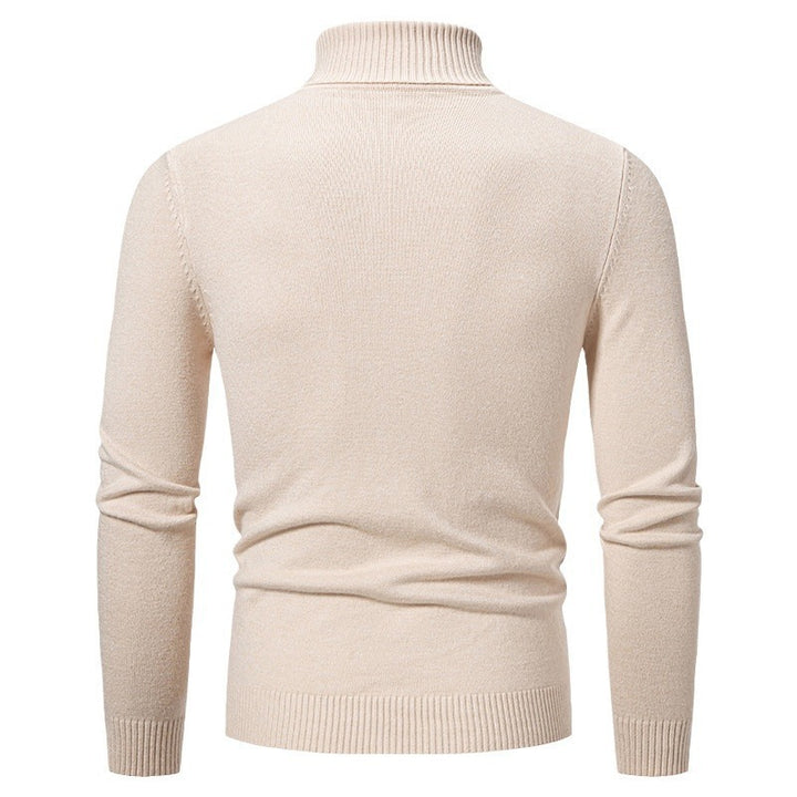 Elegant turtleneck sweater for men with textured design Lune London