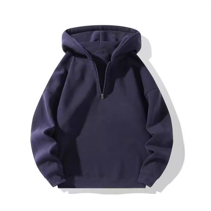 Fashion hoodie for women with a short zipper and comfortable ribbed edges Lune London