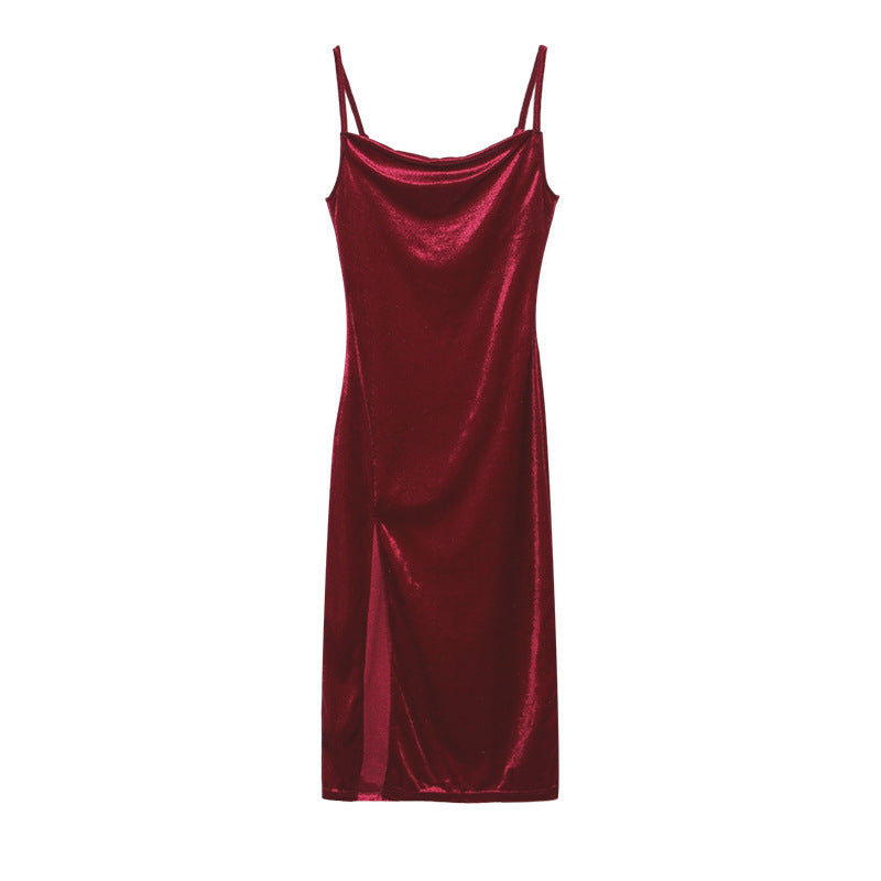 Chic and stylish iridescent slip midi dress for women
