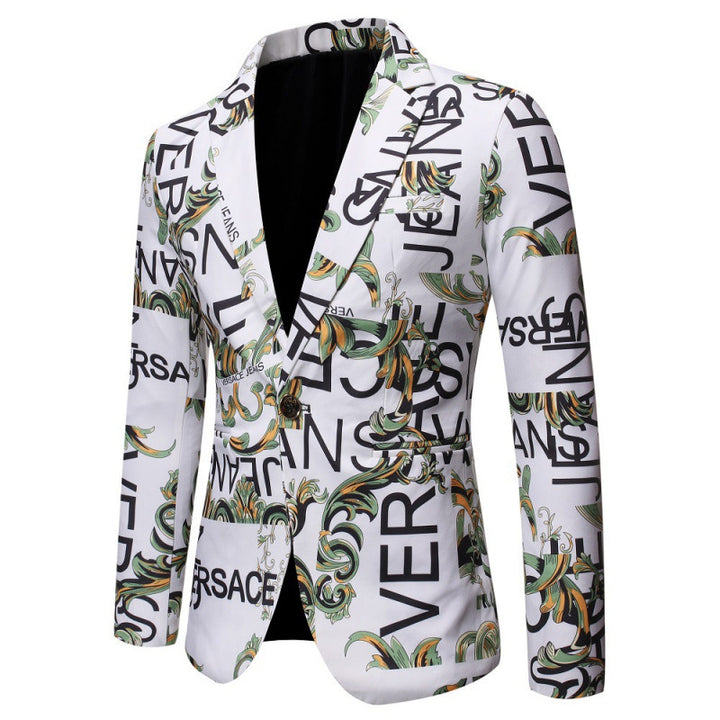 Designer blazer for men with creative inscription Lune London