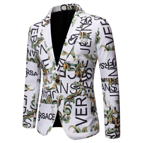 Designer blazer for men with creative inscription Lune London