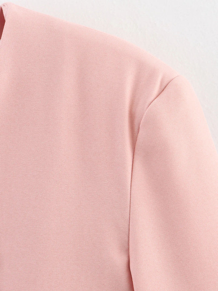 Trendy women's blazer without closure with elegant silhouette Lune London