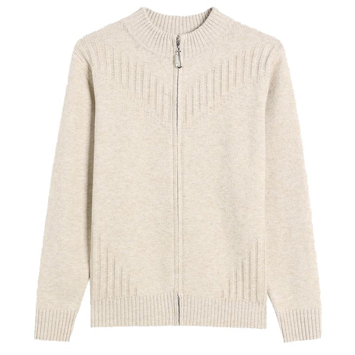 Cardigan pour femmes avec col montant et fermeture éclair Chic & Stil
