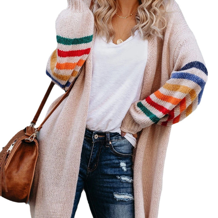 Cardigan confortable pour femmes avec manches colorées Chic & Stil