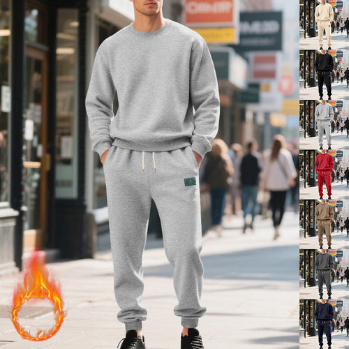 Casual sporty set for men with round neck and elastic waistband Lune London