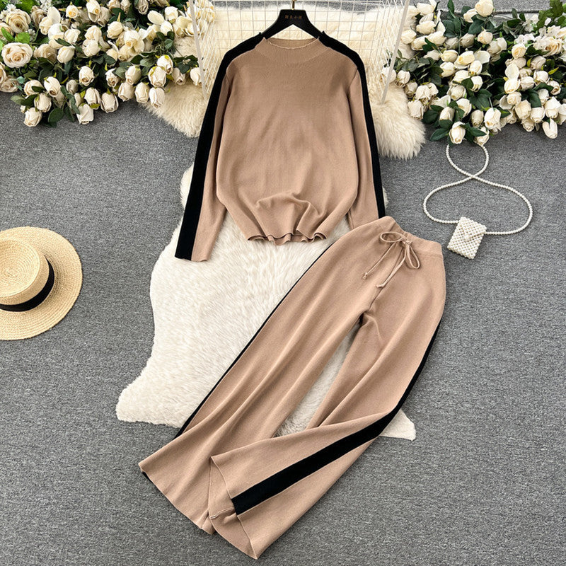 Sporty lounge set for women with contrasting side inserts Lune London