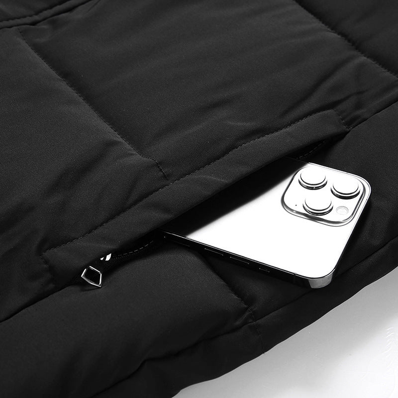 Ladies long down jacket with high collar and windproof properties Lune London